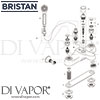 Bristan Club Luxury Bath Shower Mixer 6 Litre Flow Limit Spares